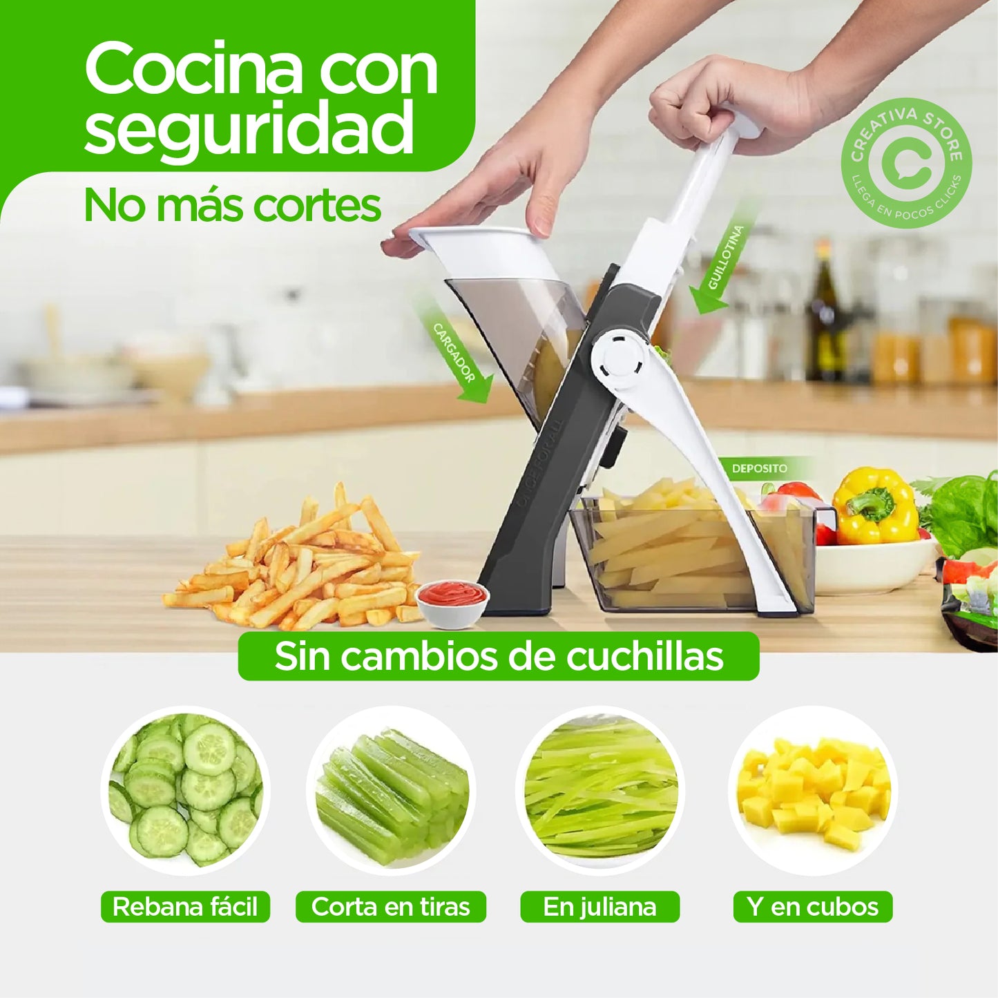 PICADOR DE VERDURAS Y FRUTAS